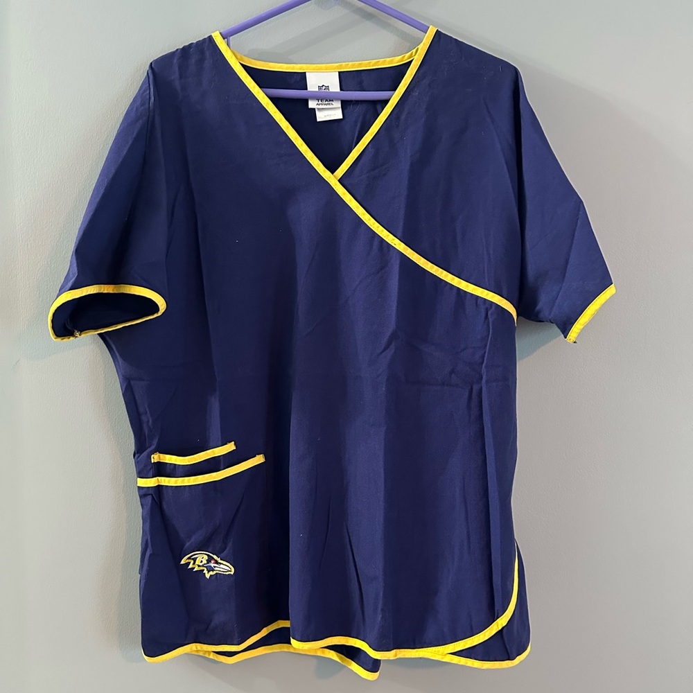 NFL RAVENS - XL Women - Scrub Top
